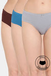 Rosaline Fleur Burst Medium Rise Full Coverage Hipster Panty (Pack of 3) - Multicolor — thumbnail 1